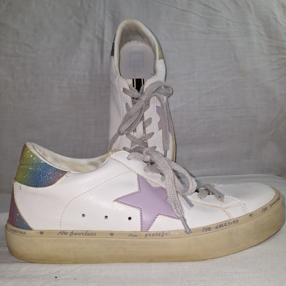 SHU SHOP Women Reba Multi Sparkle Sneakers Sz 10 Casual Streetwear Athleisure